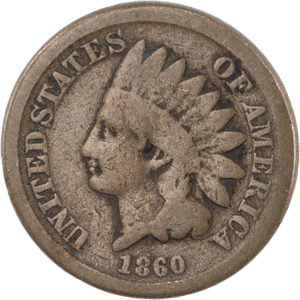 1860 Indian Head Cent, Variety 2 Main Image