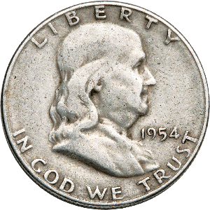 1954-S Franklin Half Dollar F Main Image