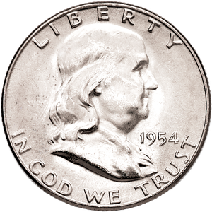 1954-S Franklin Half Dollar MS60 | Littleton Coin Company
