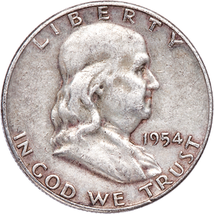 1954-S Franklin Half Dollar CIRC Main Image