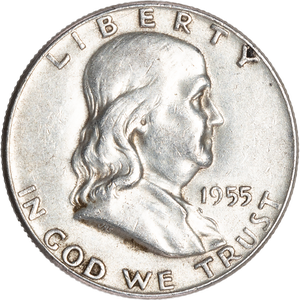 1955 Franklin Half Dollar Main Image