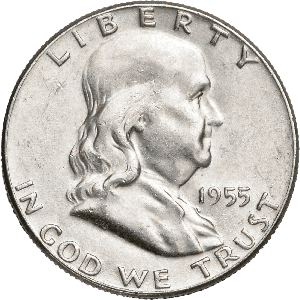 1955 Franklin Half Dollar Main Image