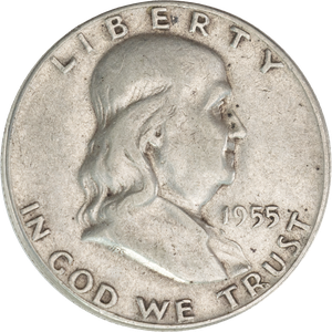 1955 Franklin Half Dollar Main Image