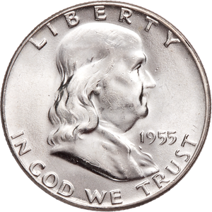 1955 "Bugs Bunny" Franklin Half Dollar Main Image