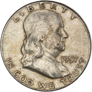 1957 Franklin Half Dollar XF Main Image