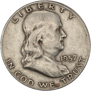 1957-D Franklin Half Dollar Main Image