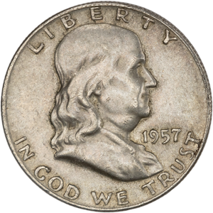 1957-D Franklin Half Dollar Main Image