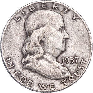 1957-D Franklin Half Dollar CIRC Main Image