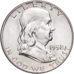1958-D Franklin Half Dollar VF | Littleton Coin Company