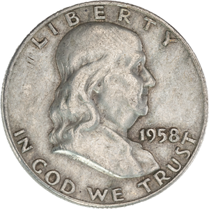 1958-D Franklin Half Dollar Main Image