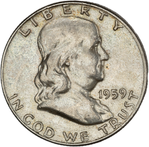 1959 Franklin Half Dollar Main Image