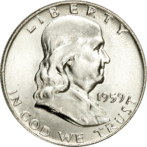 1959 Franklin Half Dollar Main Image