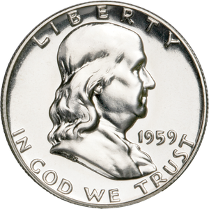 1959 Franklin Half Dollar Proof Main Image