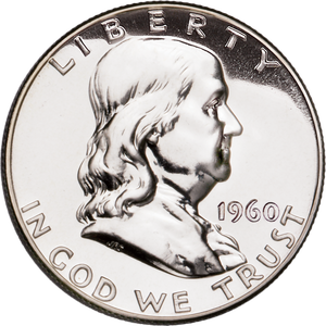 1960 Franklin Half Dollar Proof Main Image