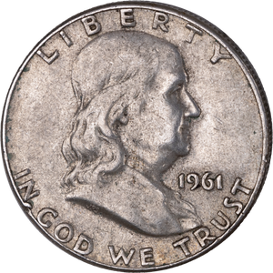 1961 Franklin Half Dollar VF Main Image