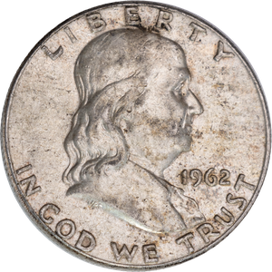 1962 Franklin Half Dollar CIRC Main Image
