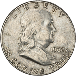 1962-D Franklin Half Dollar VF Main Image