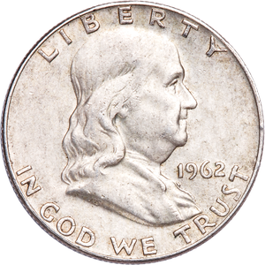 1962-D Franklin Half Dollar XF Main Image