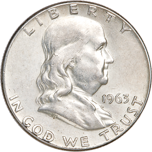 1963 Franklin Half Dollar VF Main Image