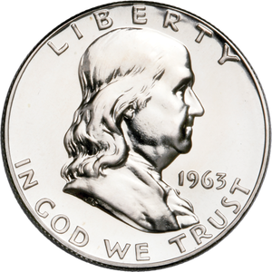 1963 Franklin Half Dollar Proof PR63 Main Image