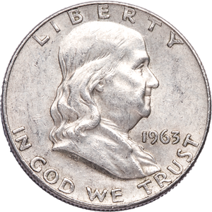 1963-D Franklin Half Dollar XF Main Image