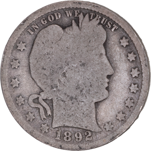 1893 Barber Silver Quarter CIRC Main Image