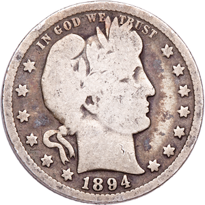1894-S Barber Silver Quarter Main Image