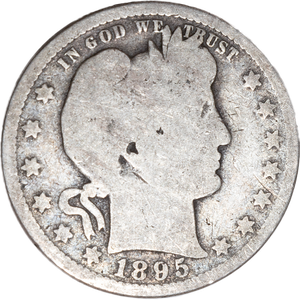 1895 Barber Silver Quarter Main Image