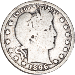 1896 Barber Silver Quarter Main Image