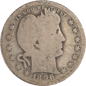 1896-O Barber Silver Quarter Main Image