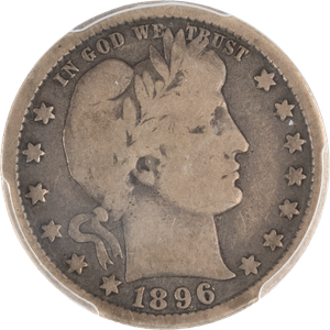 1896-S Barber Silver Quarter Main Image