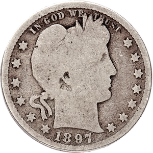 1897-O Barber Silver Quarter CIRC Main Image