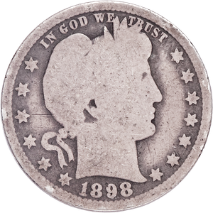1898-O Barber Silver Quarter CIRC Main Image