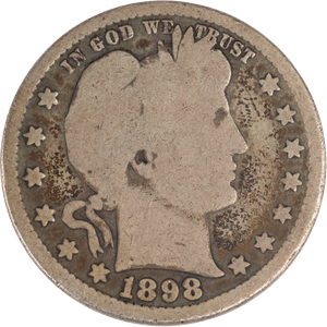 1898-S Barber Silver Quarter Main Image
