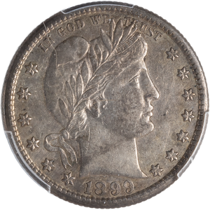 1899-S Barber Silver Quarter Main Image