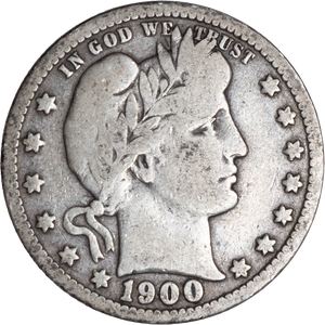 1900 Barber Silver Quarter CIRC Main Image