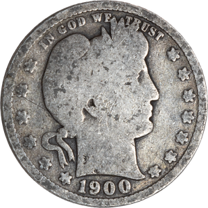 1900 Barber Silver Quarter Main Image