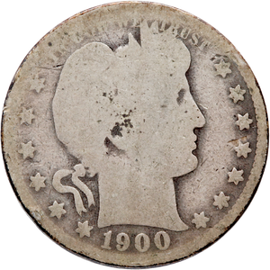 1900-O Barber Silver Quarter Main Image