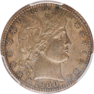 1900-S Barber Silver Quarter PCGS   AU58 Main Image