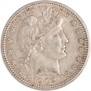 1902 Barber Silver Quarter          XFAU Main Image