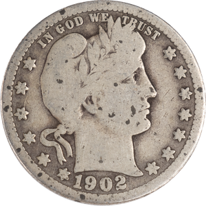1902-S Barber Silver Quarter Main Image