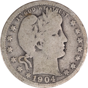 1904-O Barber Silver Quarter G Main Image