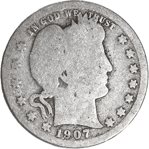 1905-S Barber Silver Quarter Main Image