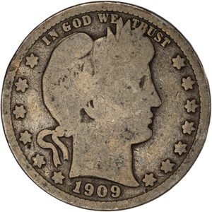 1909-D Barber Silver Quarter G Main Image