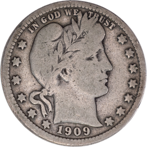 1909-S Barber Silver Quarter Main Image