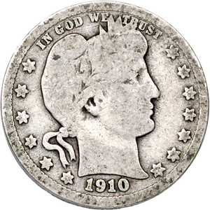1910-D Barber Silver Quarter Main Image