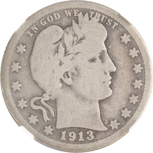 1913-S Barber Silver Quarter Main Image