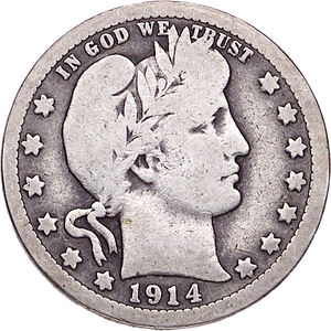 Quarter Dollar - Barber - 1914 G#2 Main Image