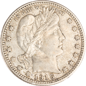 1915-D Barber Silver Quarter Main Image