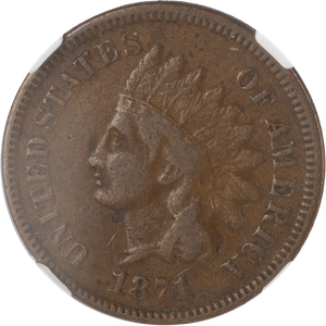 1871 Indian Head Cent Main Image